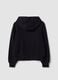 Schwarzer Hoodie aus reiner Bio-Baumwolle mit Stern f&uuml;r M&auml;dchen_1