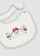 2-pack of white organic cotton bibs with Minnie print_1