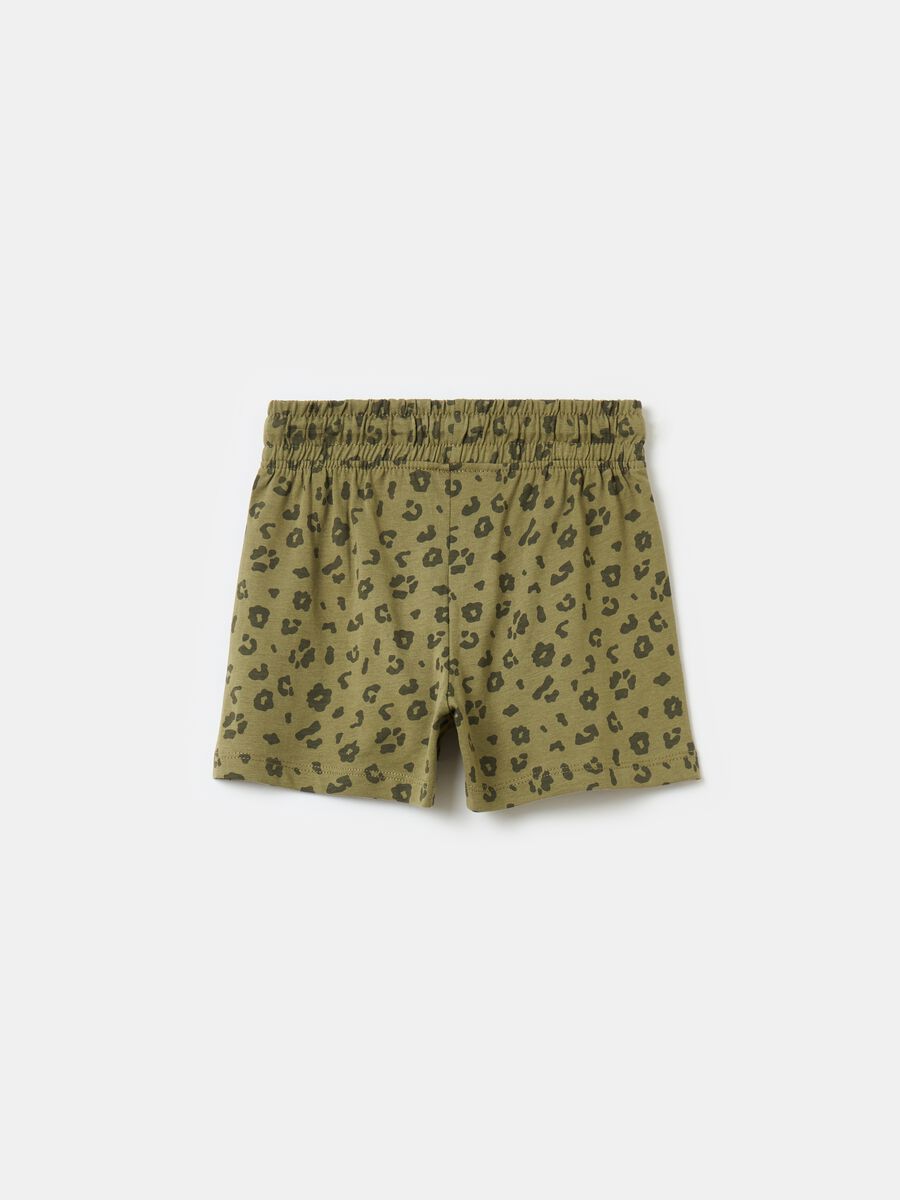 Shorts with speckled print_1