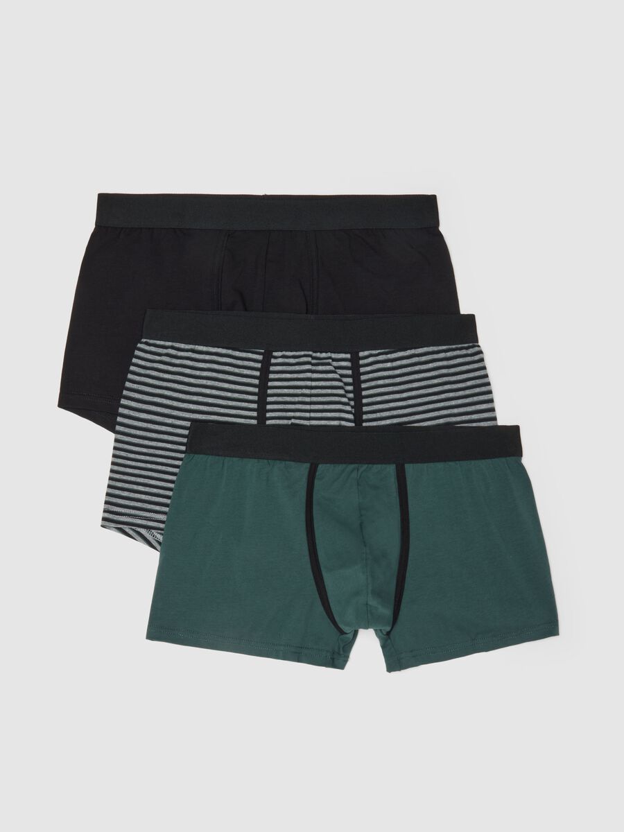 Tripack of multicoloured stretch cotton boxers regular fit_4