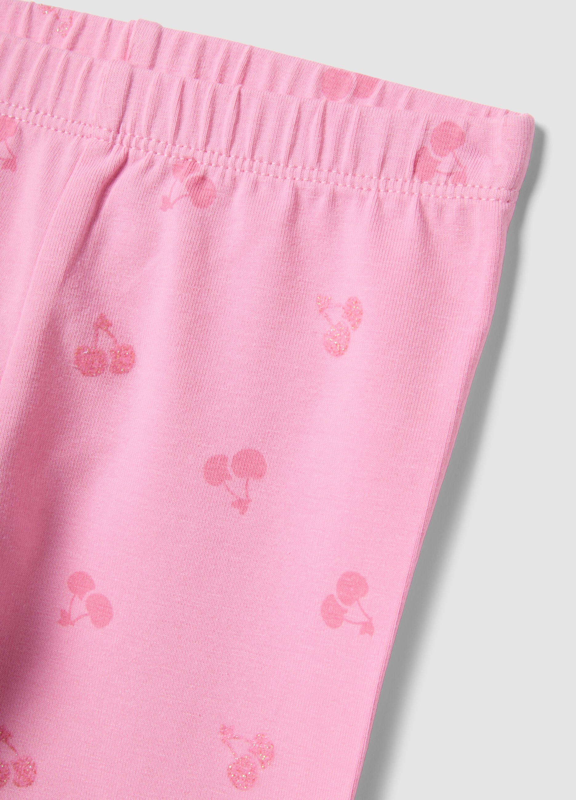 2er-Pack mehrfarbige Leggings aus Stretch-Baumwolle f&uuml;r Baby-M&auml;dchen