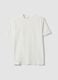 White organic cotton slim-fit short-sleeve T-shirt_4