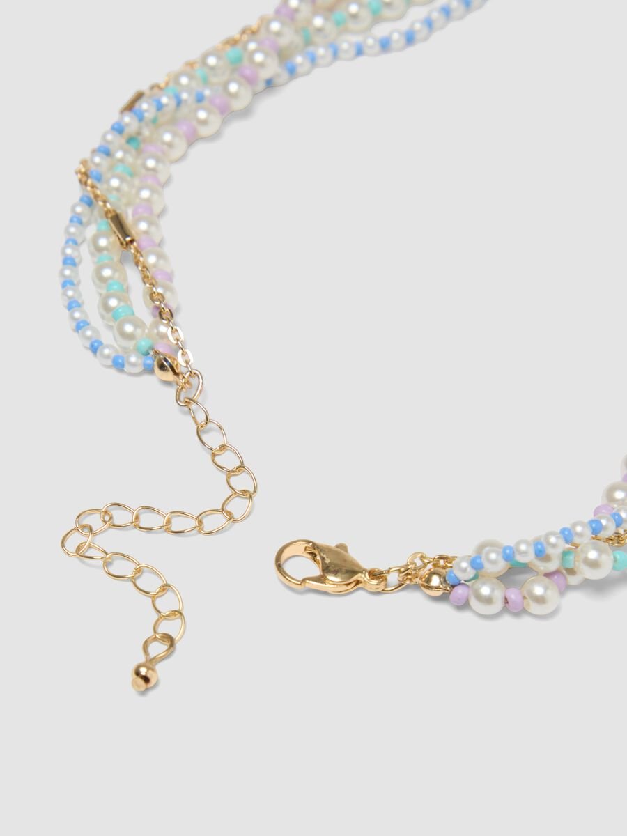 Adjustable multicolour necklace with marine charms_2