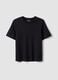 Relaxed fit black pure cotton T-shirt_4