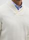 White sweater with shawl collar regular fit_3