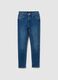 High-waisted blue skinny jeans in stretch cotton_4