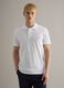 White regular fit pure cotton short sleeve polo_2