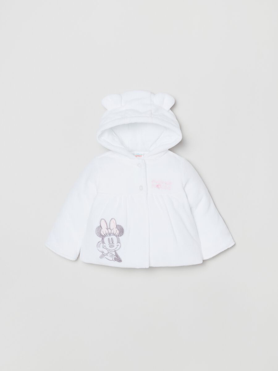 Velour jacket with Minnie Mouse embroidery_0