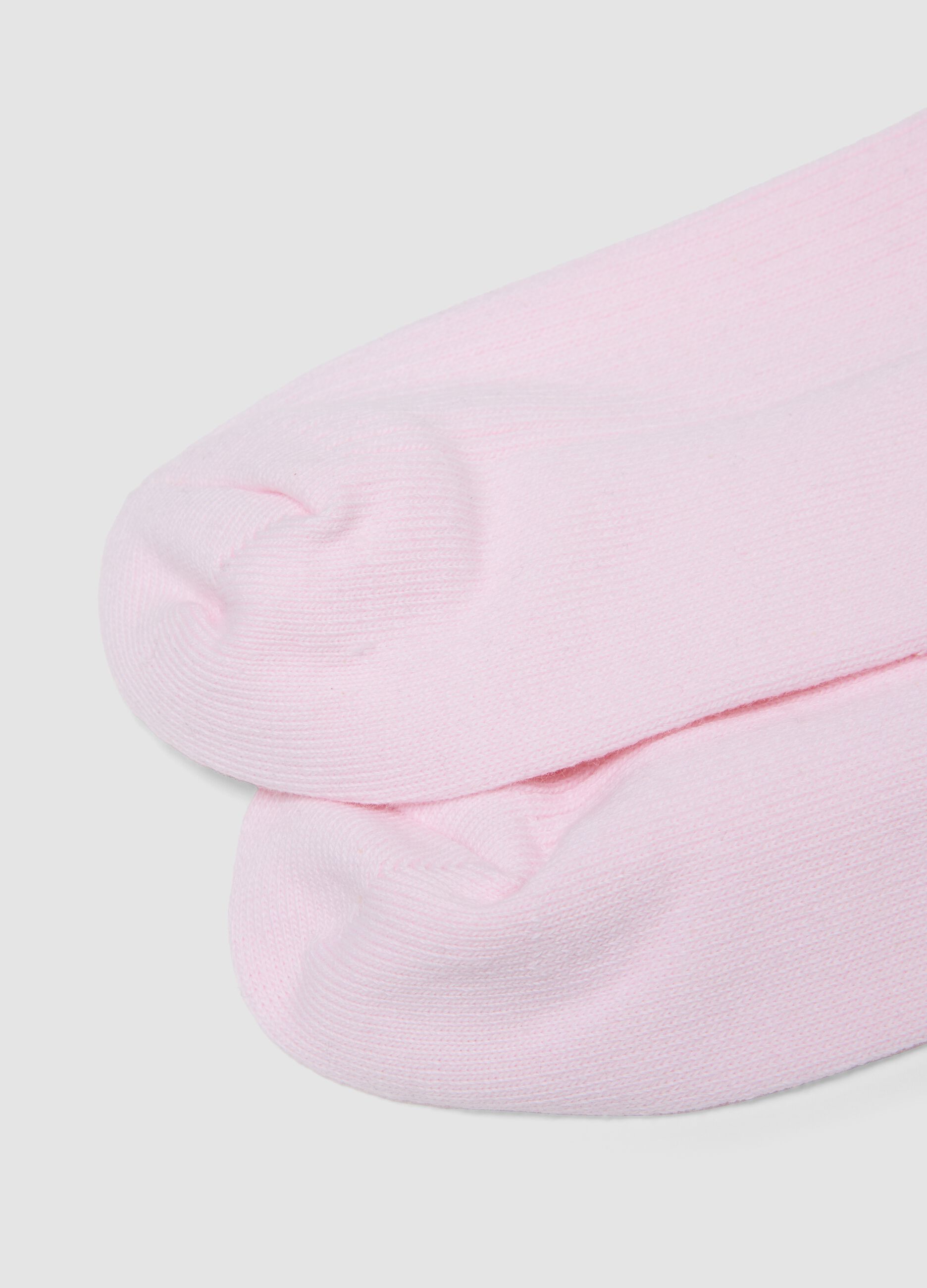 Pink ankle socks in stretch cotton