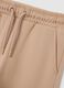 Beige Jogger-Hose aus reiner Baumwolle f&uuml;r M&auml;dchen, regular fit_2