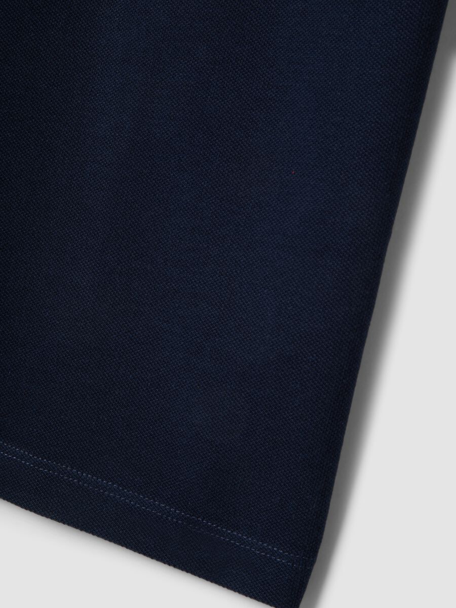 Boys&rsquo; blue organic cotton polo shirt, regular fit_3