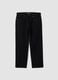 Schwarze Denim-Jeans aus reiner Baumwolle, Relaxed Fit_0