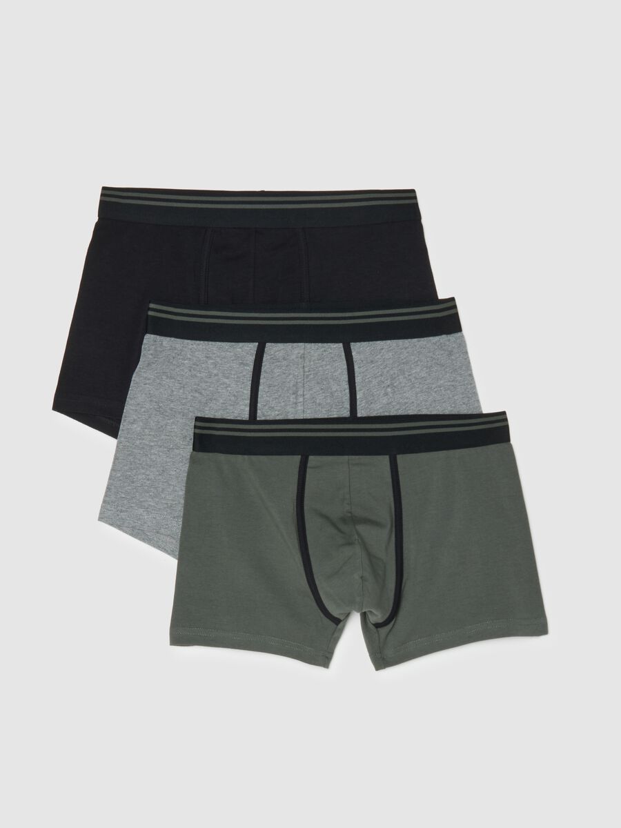 Tripack of multicoloured stretch cotton regular fit boxers_4
