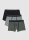 Tripack de boxers multicoloridos em algod&atilde;o el&aacute;stico regular fit_4