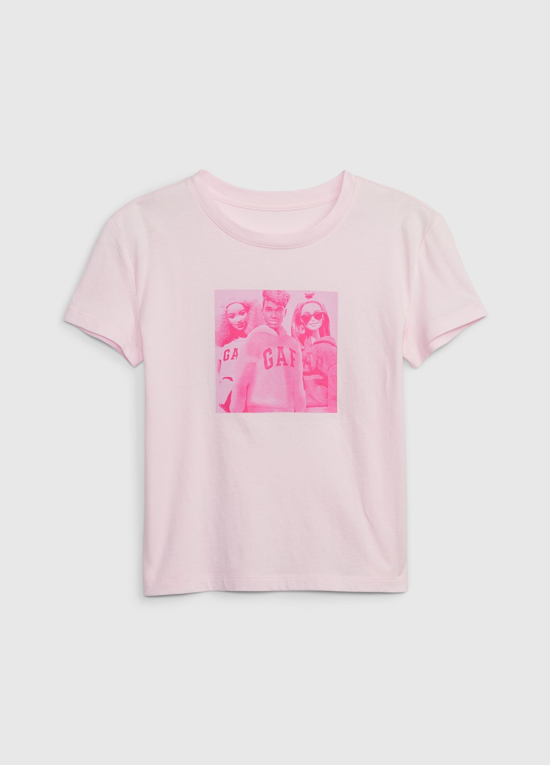 T-shirt girocollo con stampa Barbie™