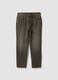 Jeans marroni in misto cotone e lyocell regular tapered_0