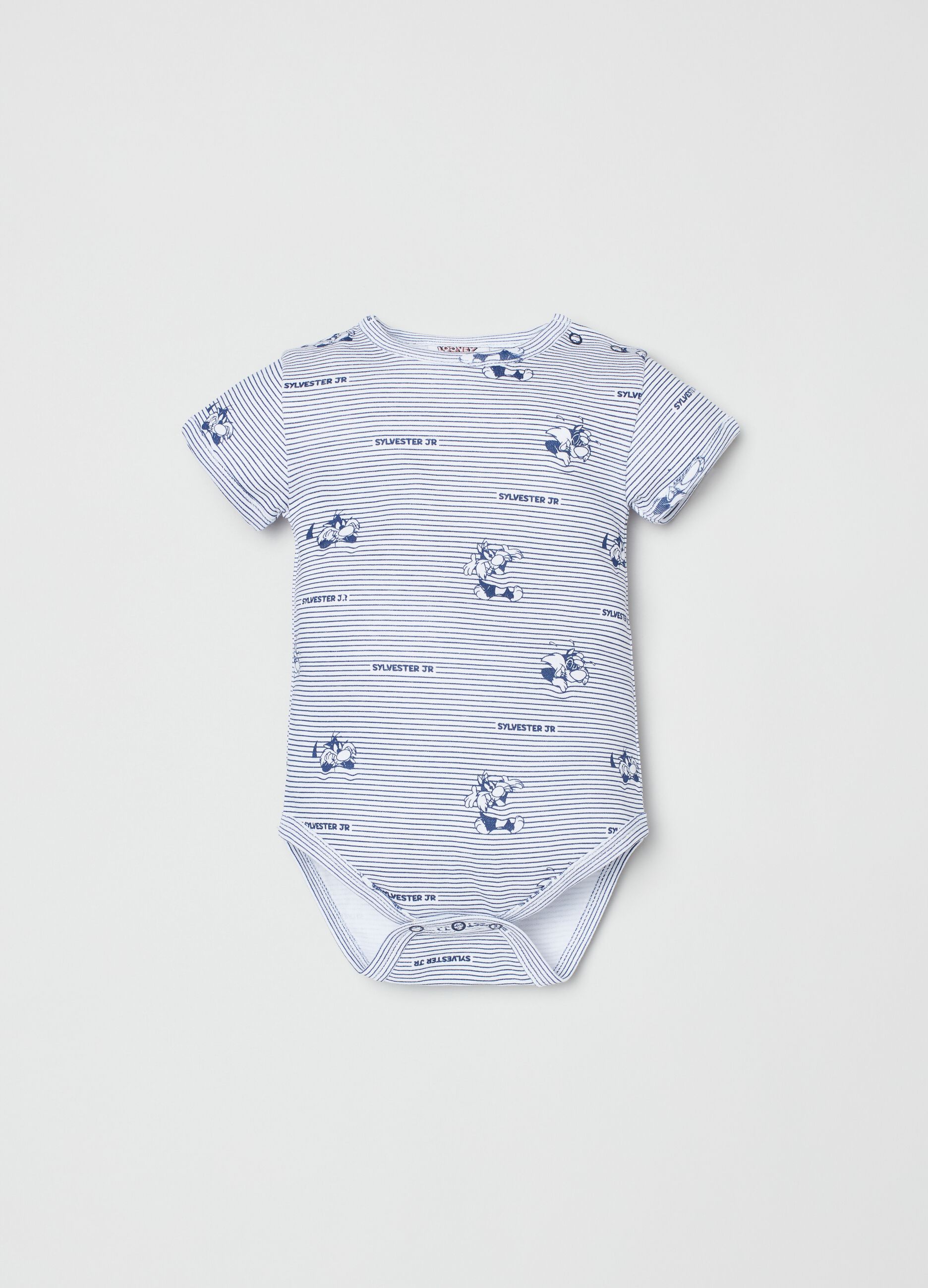 Two-pack bodysuits with Sylvester print_1