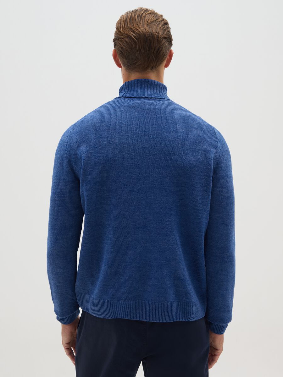 Blue Acrylic Turtleneck_2