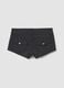 Grey stretch viscose skinny-fit shorts_5