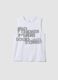White organic cotton tank top_0