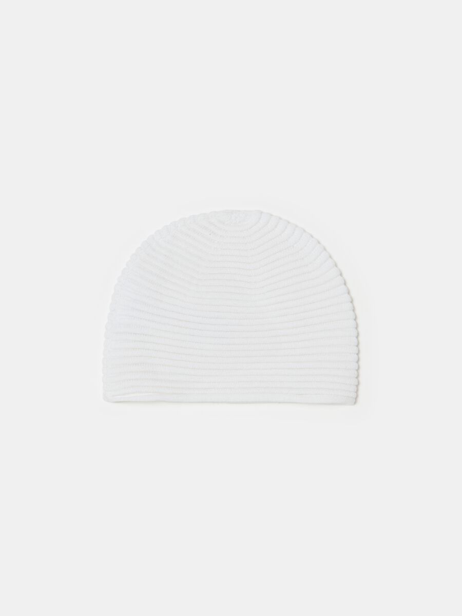 Organic cotton hat with ottoman design_0
