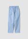 Hellblaue Regular-Fit-Hose aus Stretchbaumwolle_4