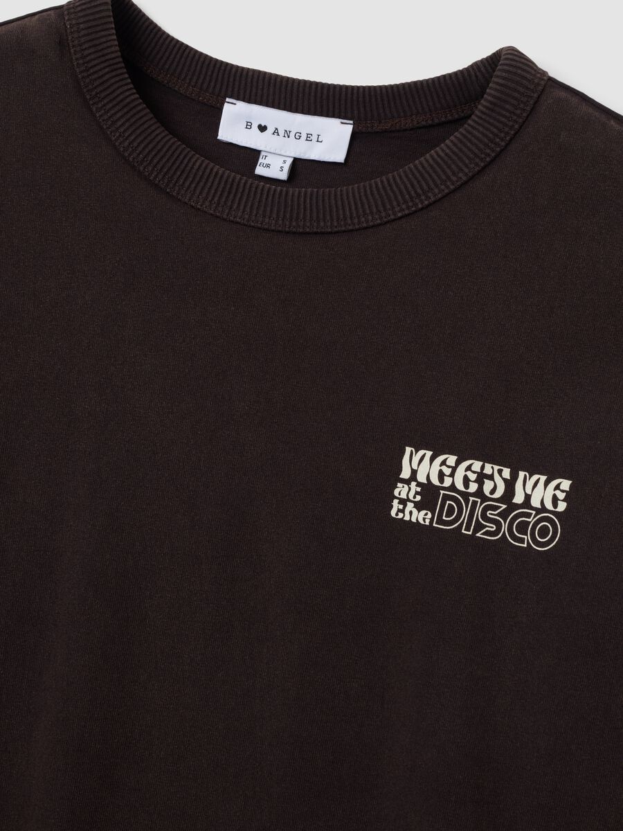 Graues Oversize-T-Shirt aus reiner Baumwolle mit Frontprint_2
