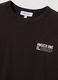 Grey pure cotton oversized T-shirt with chest slogan_6
