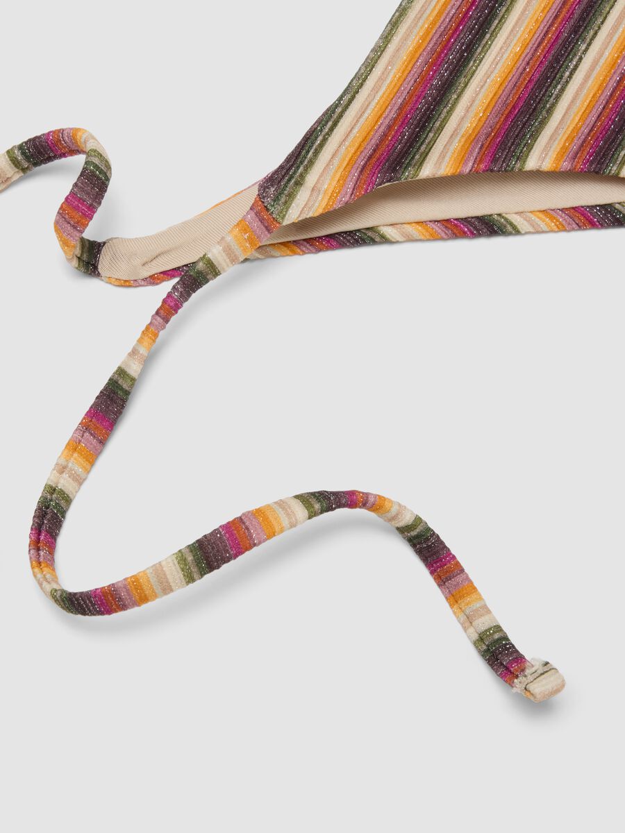Mehrfarbig gestreifte Bikinihose aus Stretchmaterial_5