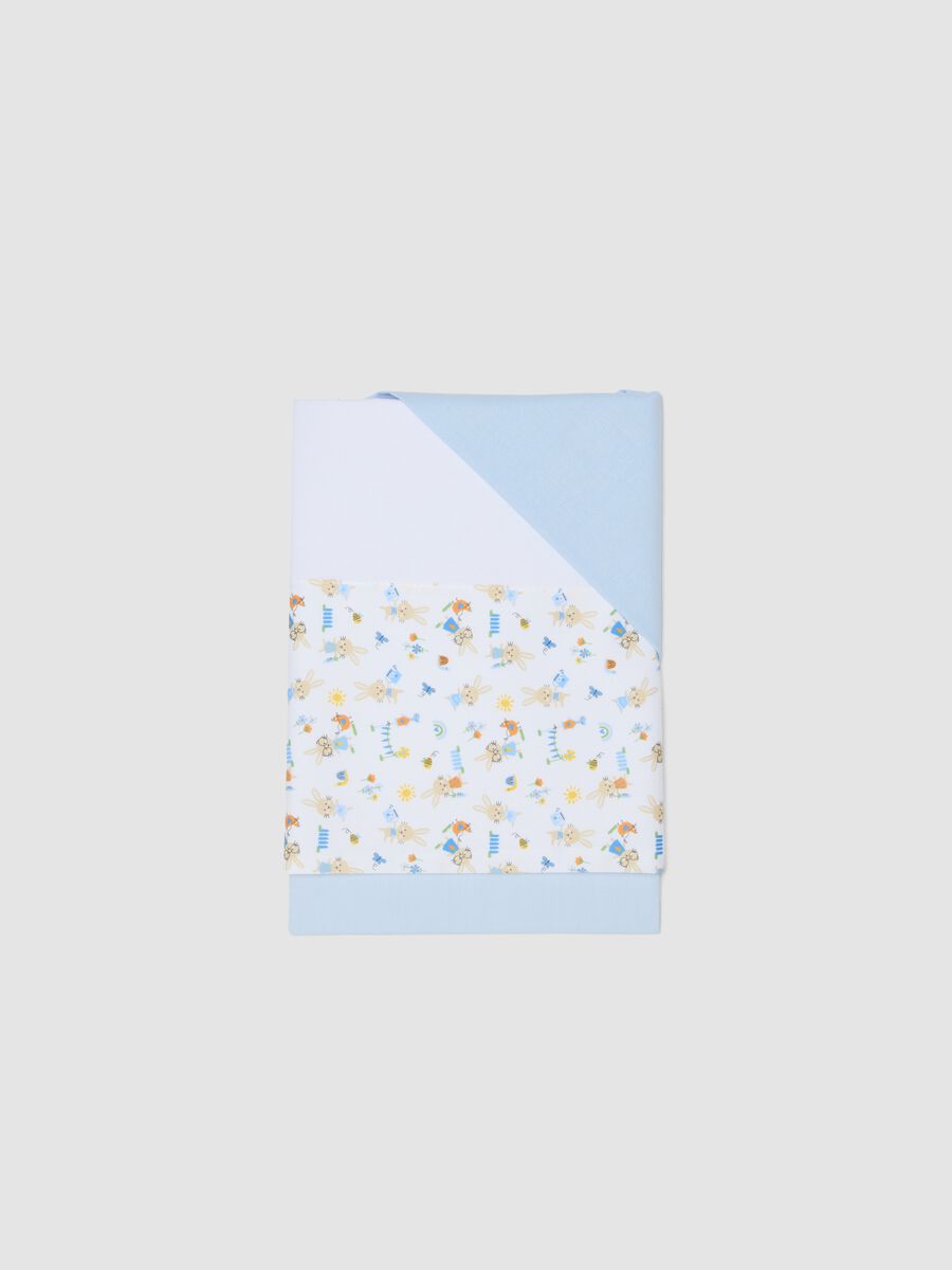 Newborn multicolour pure cotton cot sheet set_0