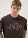 Brown short-sleeve pure cotton T-shirt_2