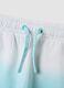 Short azzurri in misto cotone con vita elastica per bambina regular fit_2
