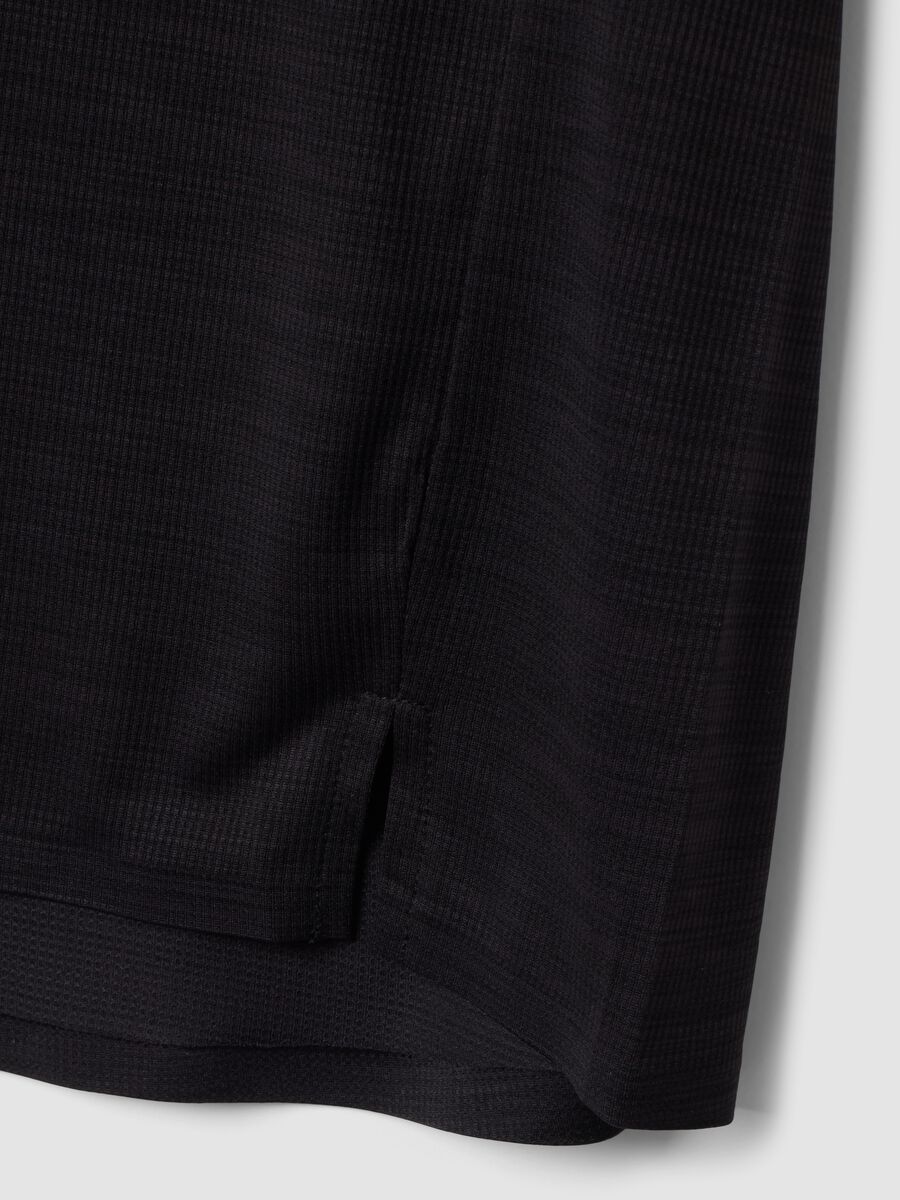 Black breathable crew-neck slim-fit T-shirt ALTAVIA RUNNING_3