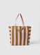 Pure cotton multicolour stripe bag with sturdy handles_1