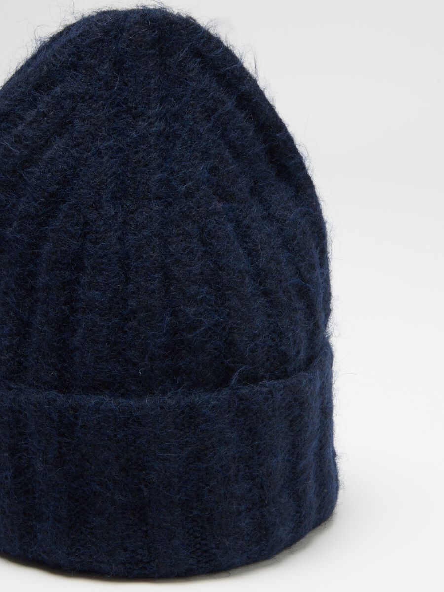 Heavy Blue Cap in Stretch Fabric_3