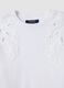 White pure cotton T-shirt with embroidery, regular fit_1
