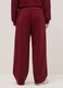 Red stretch cotton trousers with relaxed fit_2