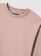 Pink cotton-blend sweatshirt in regular fit with round neck_5