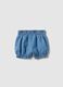 Baby-M&auml;dchen Regular Fit blaue Denim Baumwollshorts mit Schleife_1