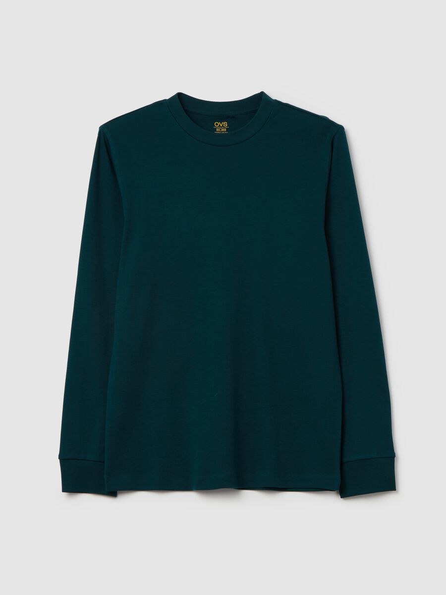 Long-sleeved T-shirt in interlock cotton_4