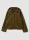 Gr&uuml;ne Parka-Jacke aus Baumwollmix mit Kapuze und Rippkragen_4