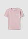 Slim Fit rosa T-Shirt aus reiner Baumwolle mit Schriftzug_4
