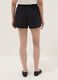 Black pure cotton shorts_2