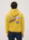 Sweatshirt amarela com capuz em mistura de algod&atilde;o com estampado Lakers_3