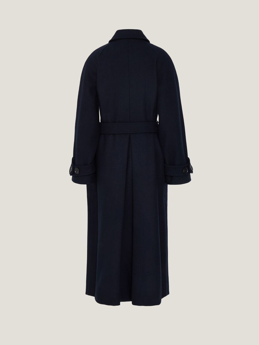 Double-breasted trench coat in cloth_3