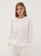Pigiama bianco in jersey di viscosa elasticizzata regular fit_1