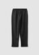 Grey regular-fit formal trousers in stretch viscose_6
