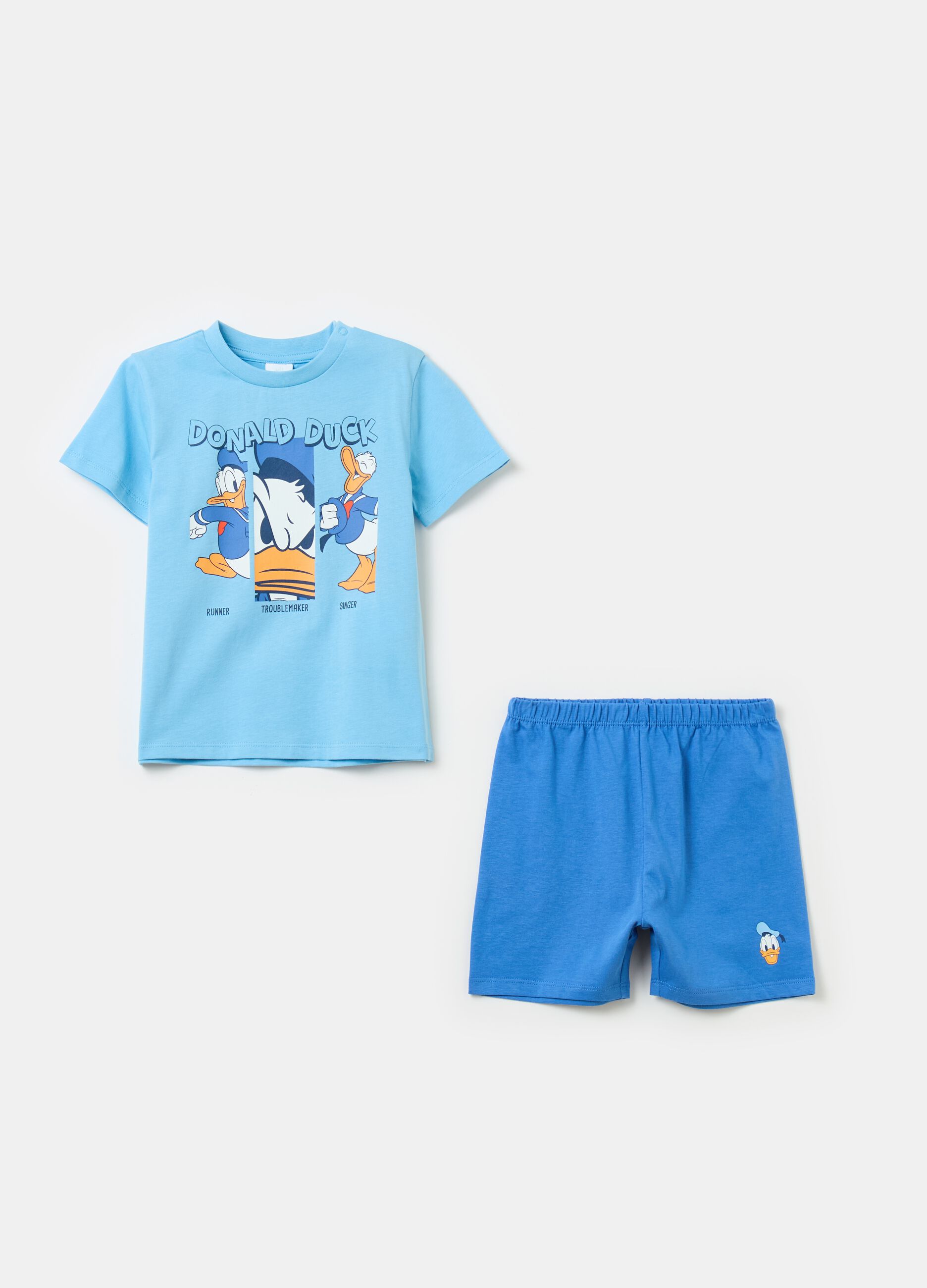 Pijama de algodón orgánico Donald Duck 90