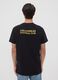 Schwarzes T-Shirt aus reiner Baumwolle mit Los Angeles FC Print_3