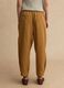 Braune Slouchy-Fit-Hose aus Lyocell-Baumwoll-Mix_2